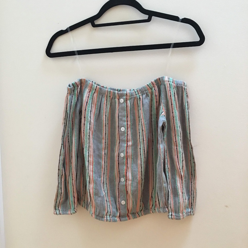 Charlotte Russe Off-The-Shoulder Shirt